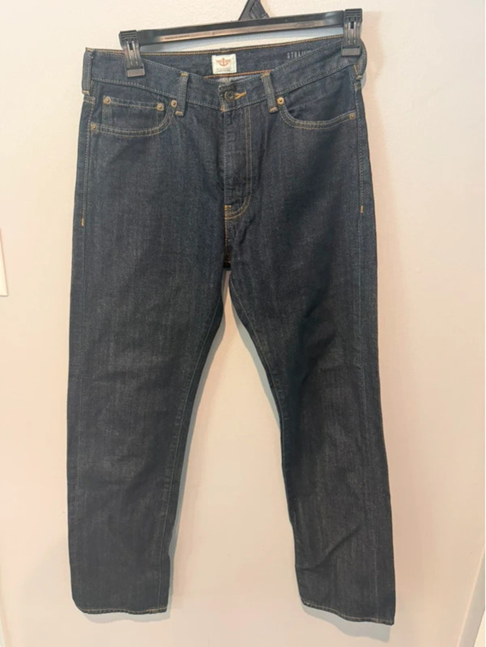 Dockers Men’s Straight Fit Dark Wash Jeans 30x32 100% Cotton